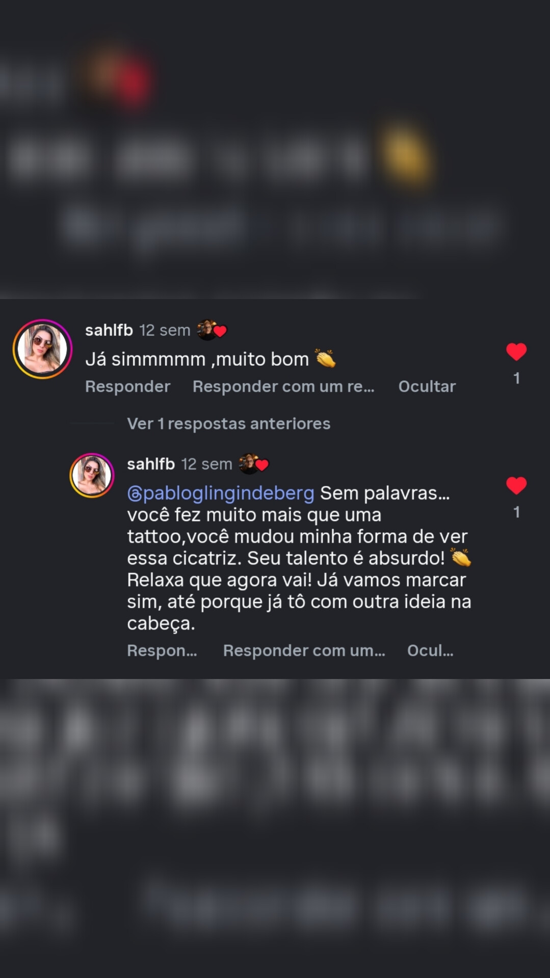 Depoimento real de cliente da Glingindeberg.ink — avaliação 03